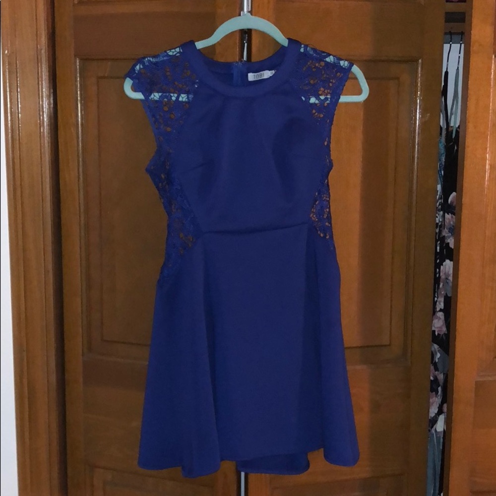 Royal Blue lace cocktail dress